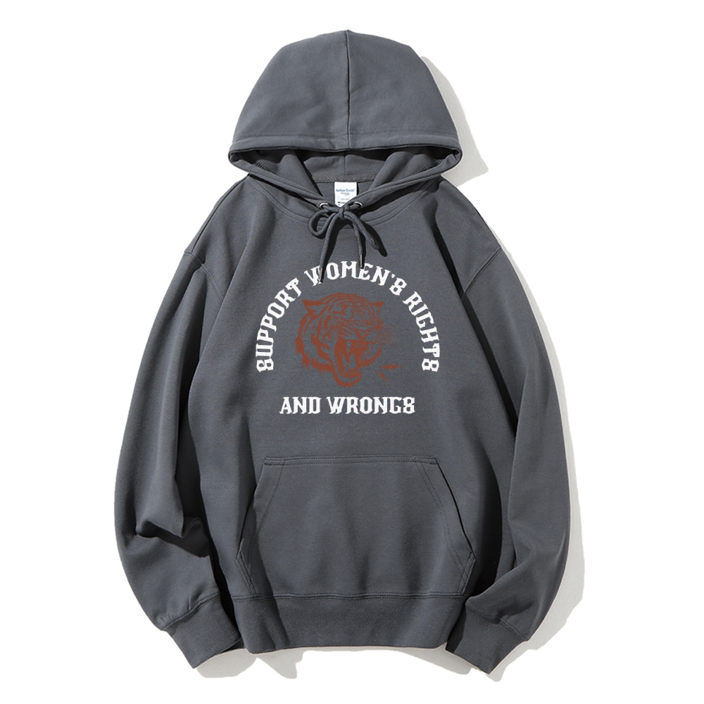 Support Rights And Wrongs Casual Hoodie