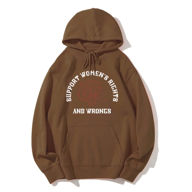 Support Rights And Wrongs Casual Hoodie