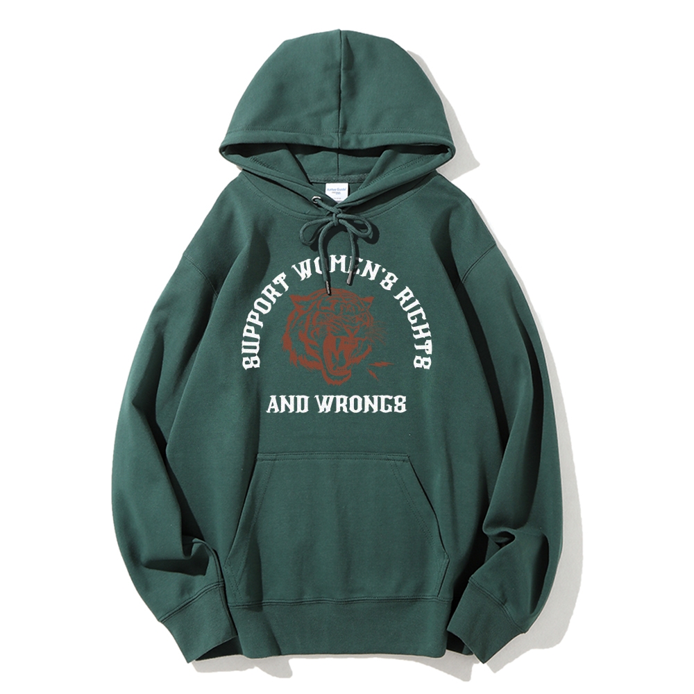 Support Rights And Wrongs Casual Hoodie
