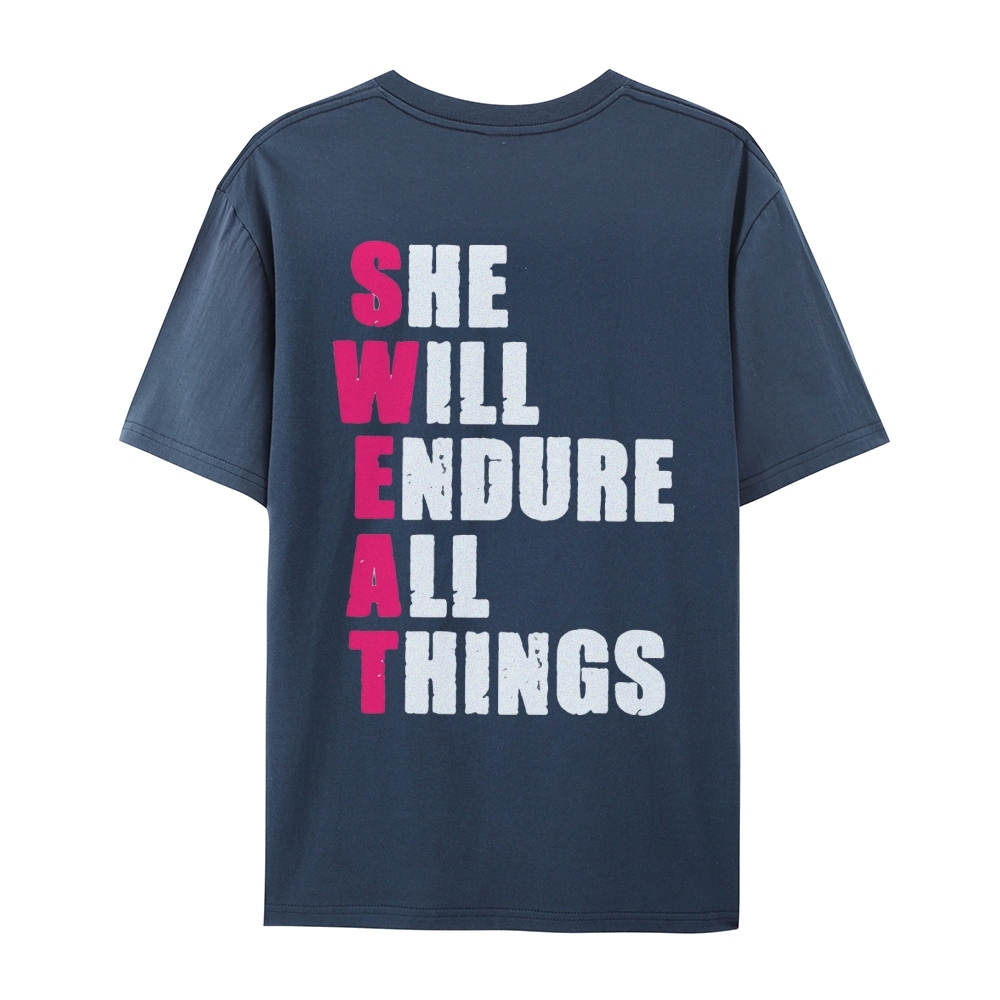 She Will Endure All Things Casual Short Sleeve T-Shirt