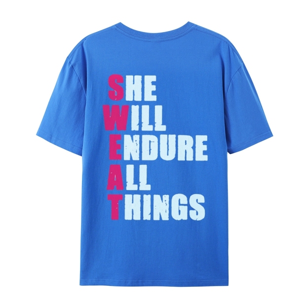She Will Endure All Things Casual Short Sleeve T-Shirt
