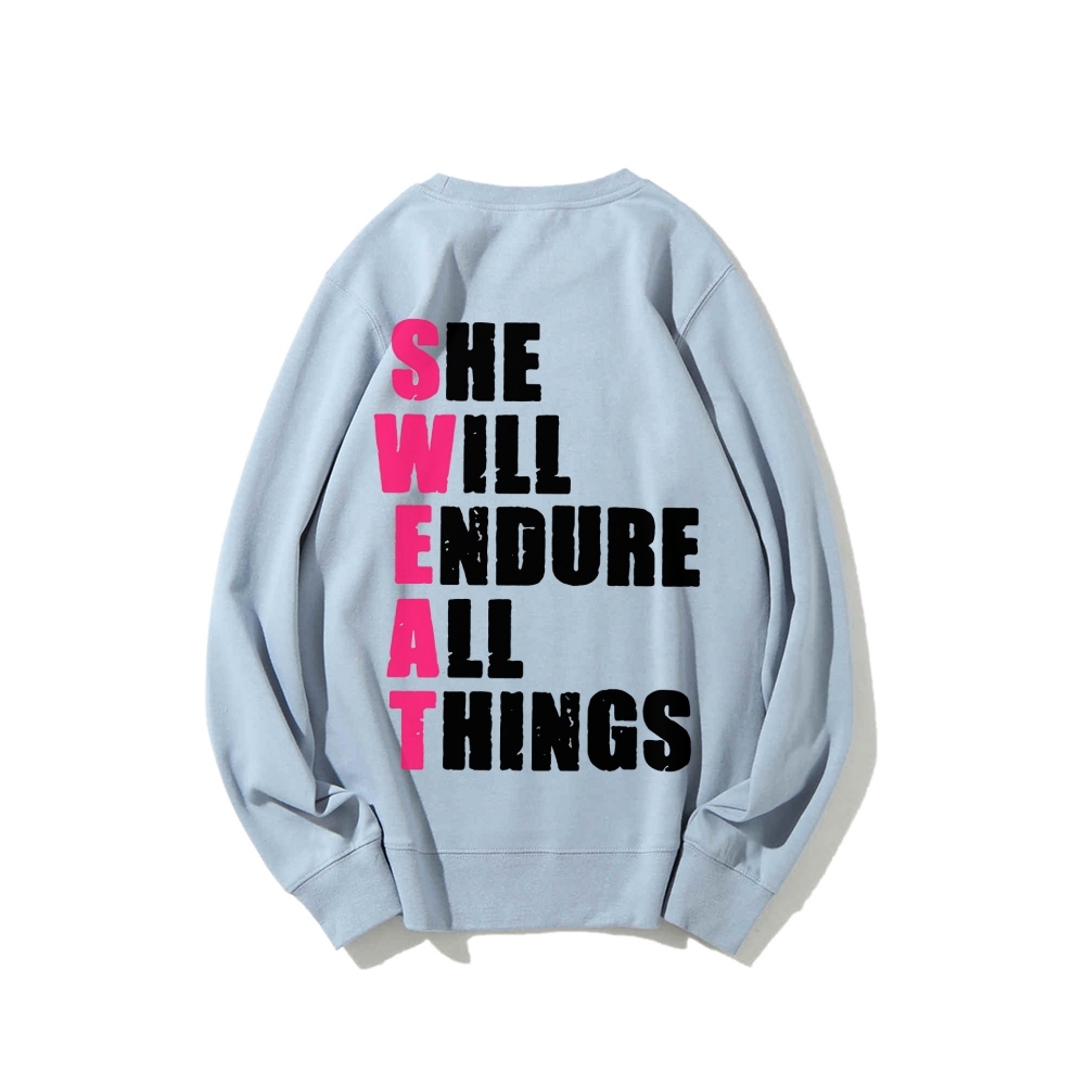 She Will Endure All Things Casual Hoodies