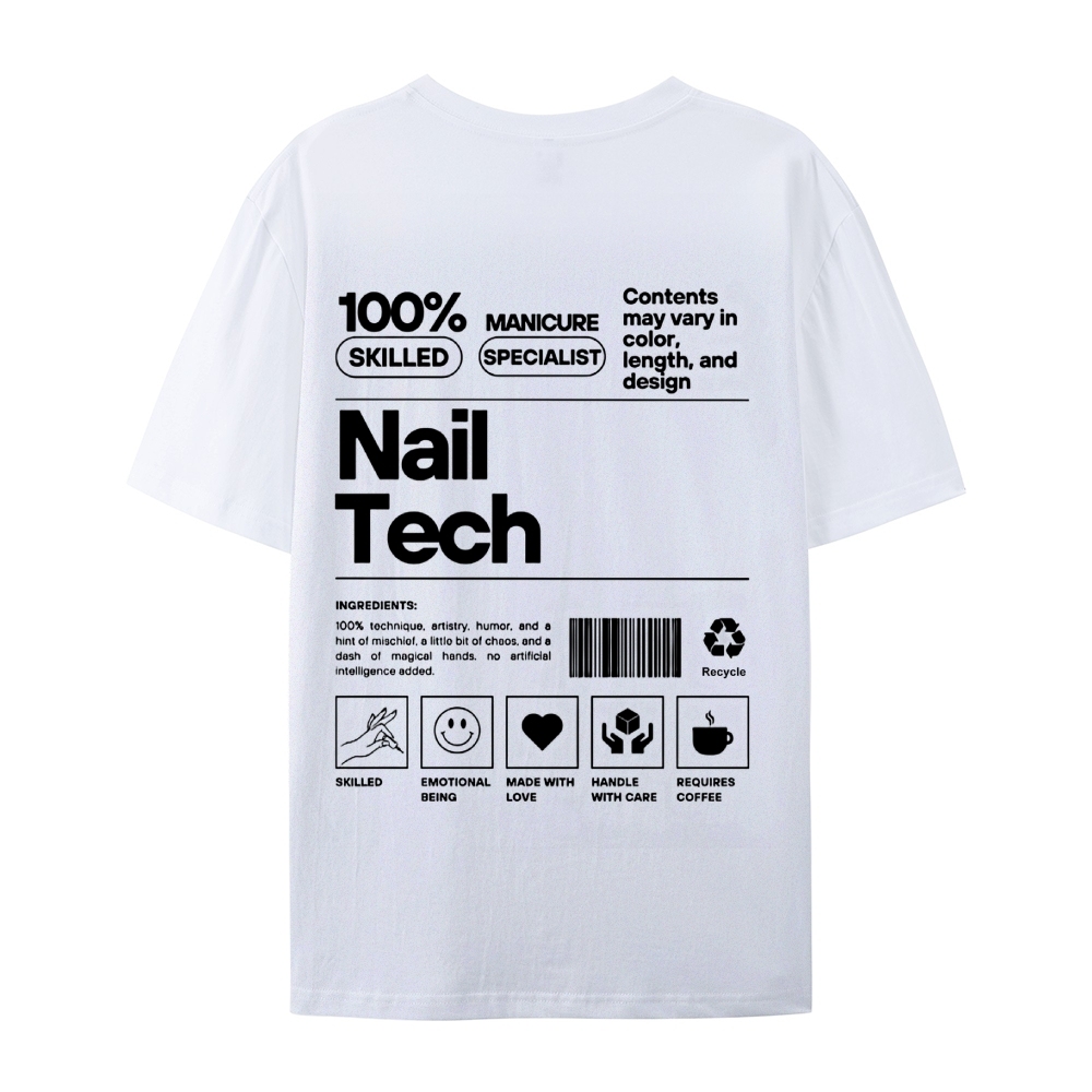 Nail Tech Casual Short Sleeve T-Shirt