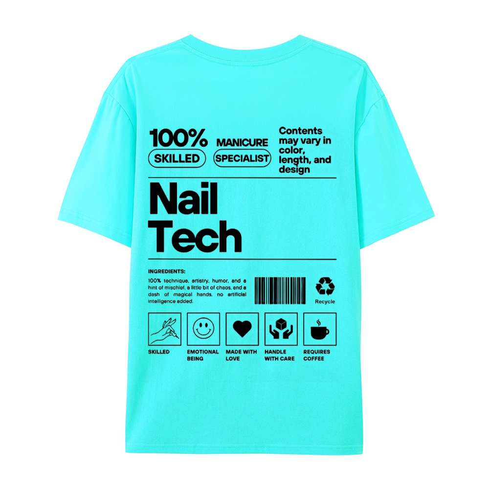 Nail Tech Casual Short Sleeve T-Shirt