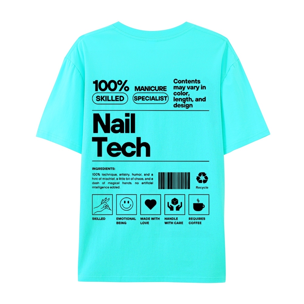 Nail Tech Casual Short Sleeve T-Shirt