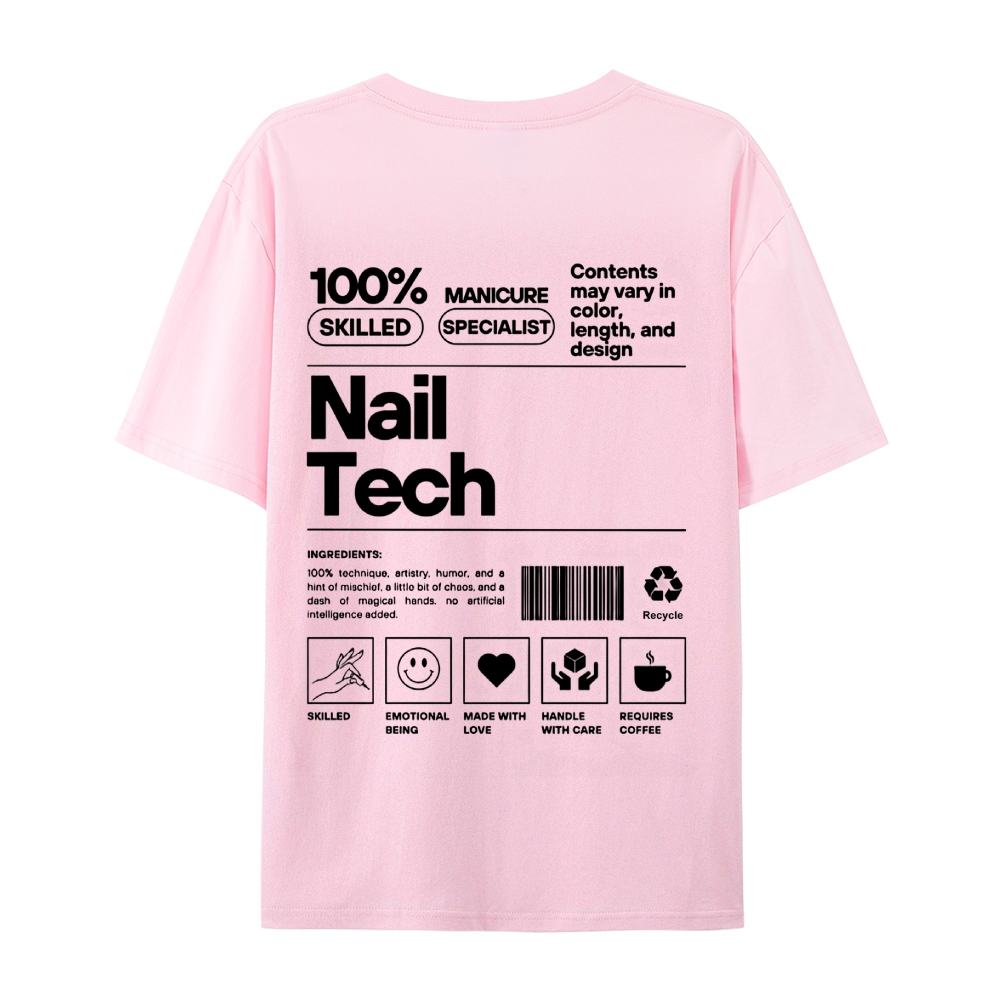 Nail Tech Casual Short Sleeve T-Shirt