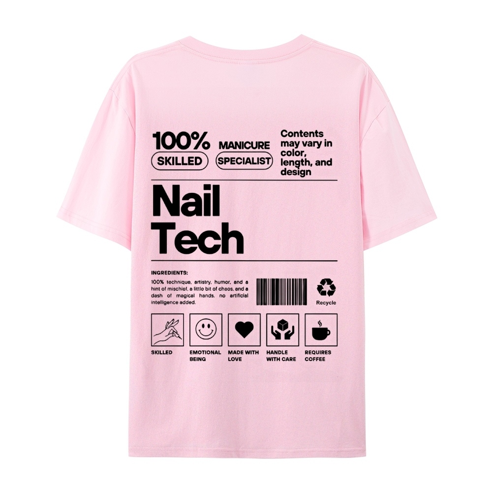 Nail Tech Casual Short Sleeve T-Shirt