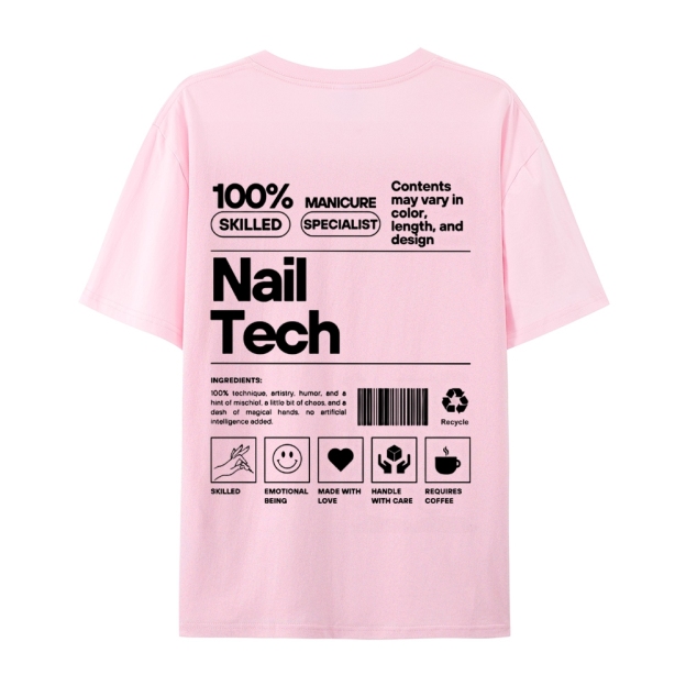 Nail Tech Casual Short Sleeve T-Shirt