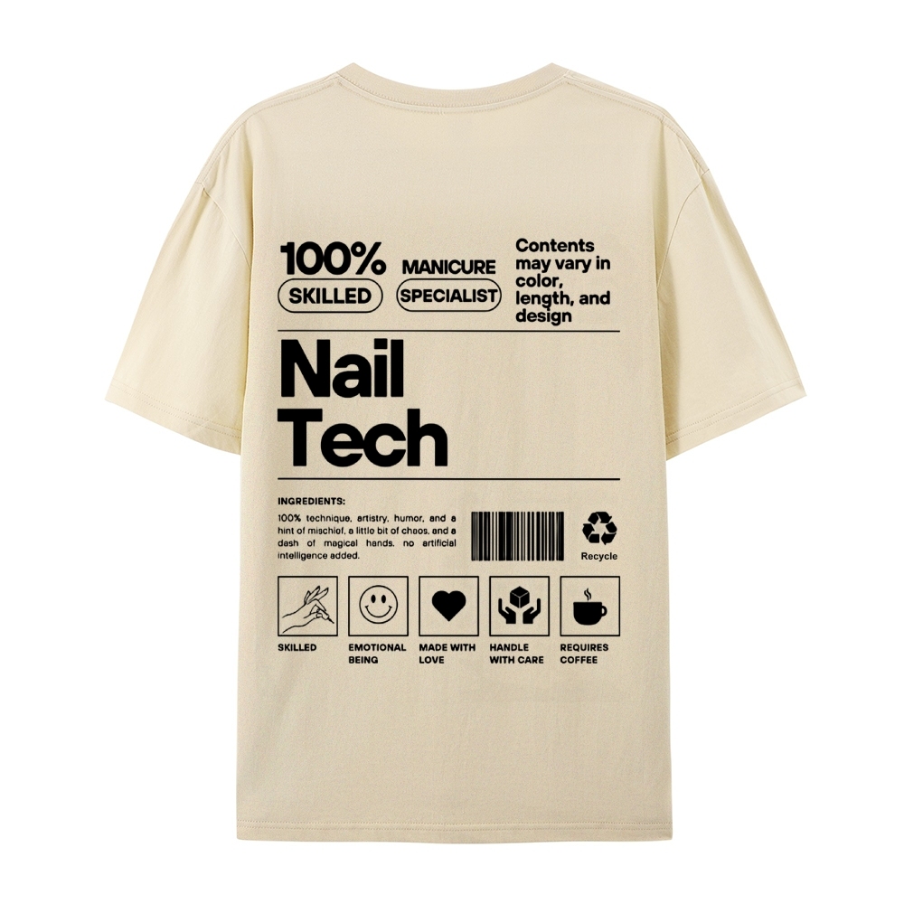 Nail Tech Casual Short Sleeve T-Shirt