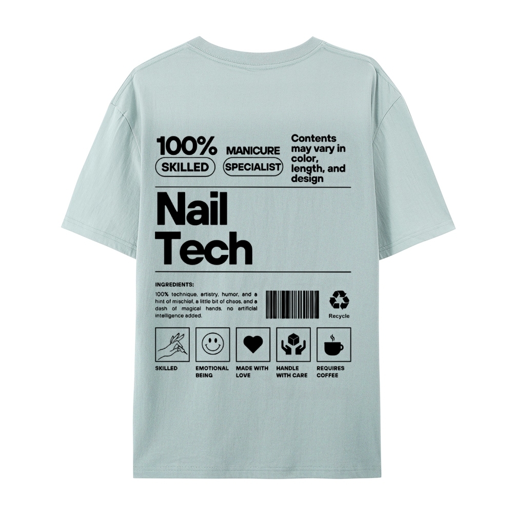 Nail Tech Casual Short Sleeve T-Shirt