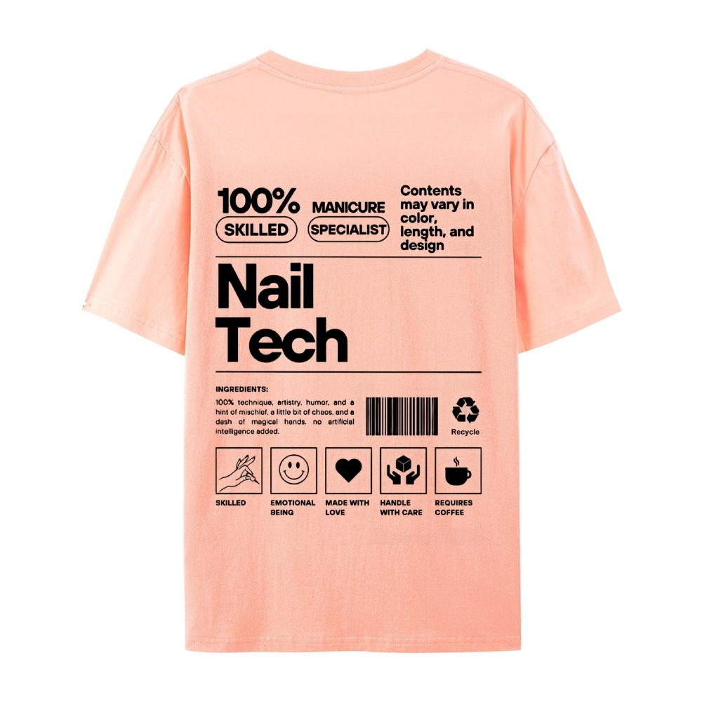 Nail Tech Casual Short Sleeve T-Shirt