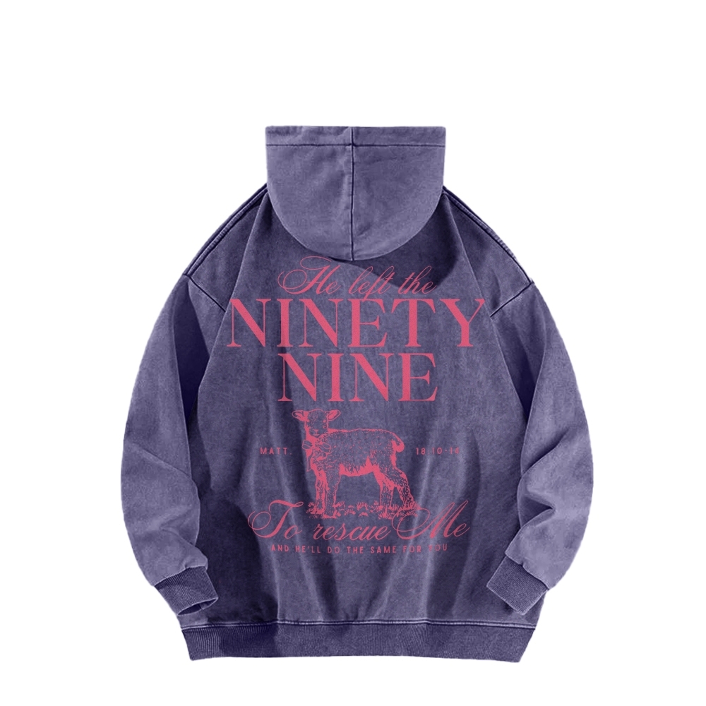 Ninety Nine Casual Washed Hoodie