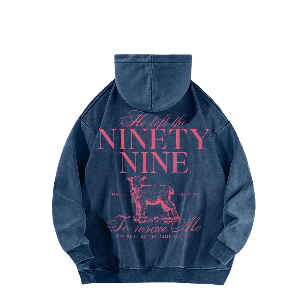 Ninety Nine Casual Washed Hoodie