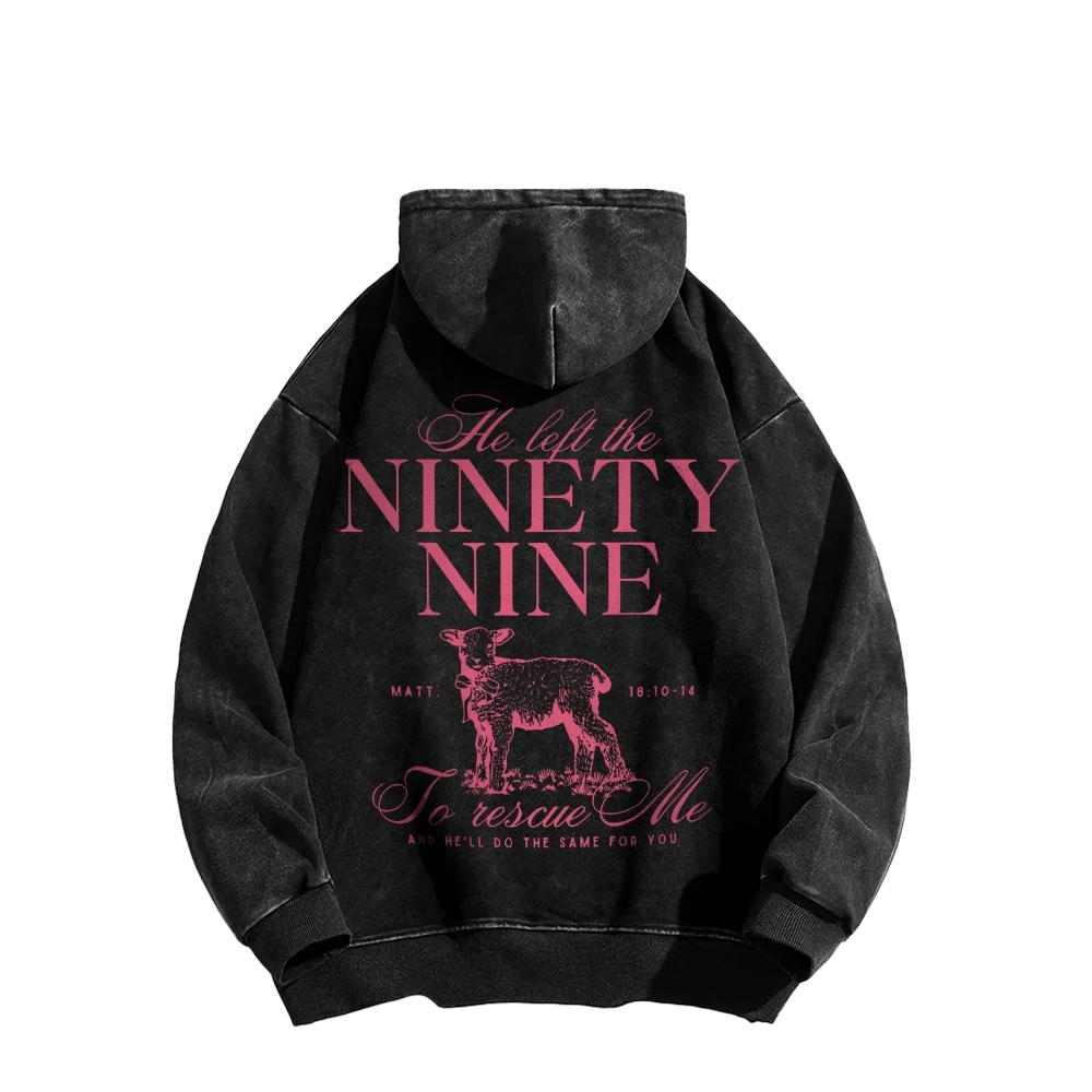 Ninety Nine Casual Washed Hoodie