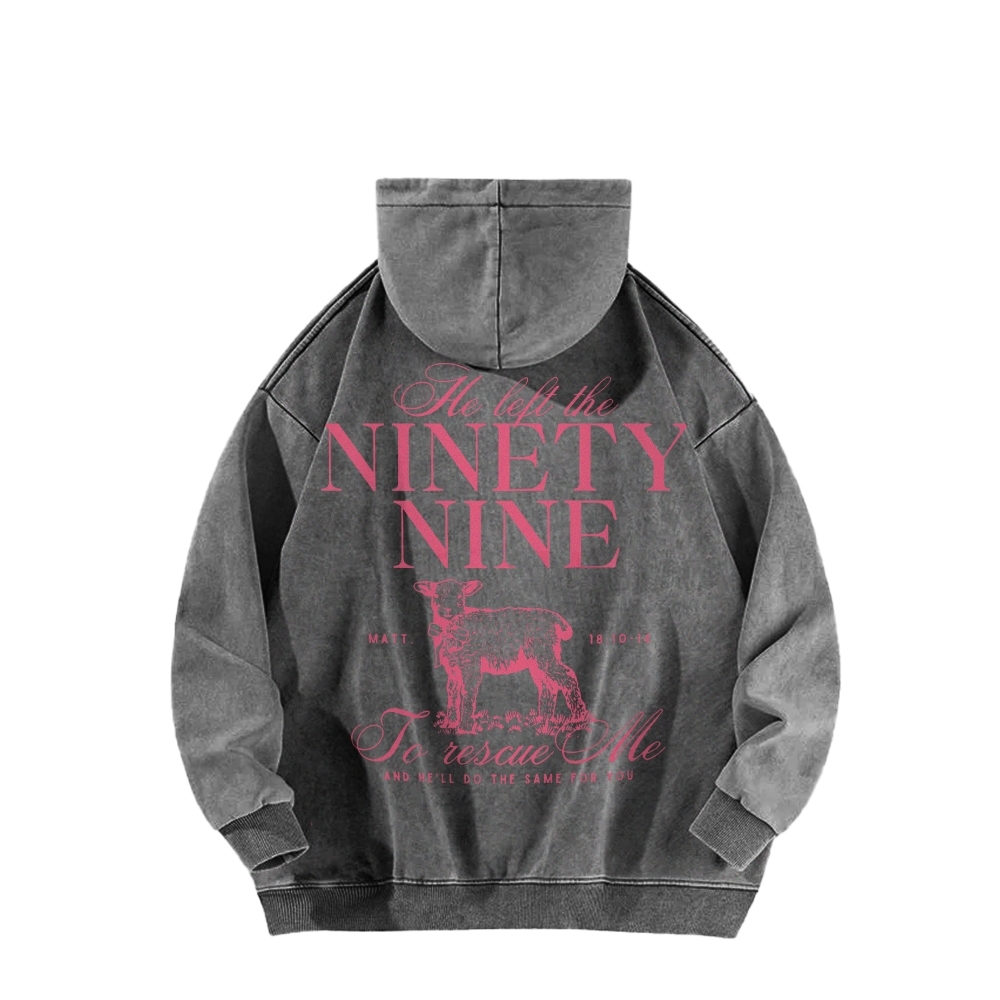Ninety Nine Casual Washed Hoodie