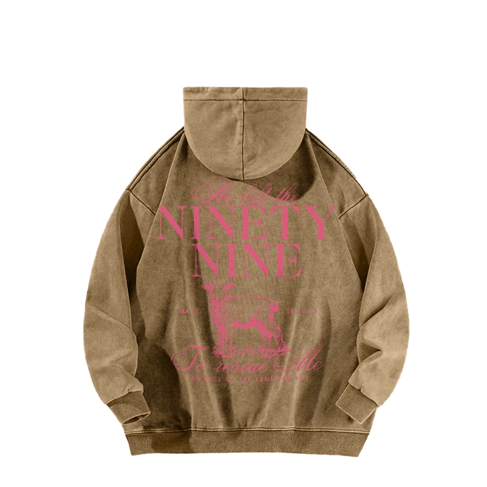 Ninety Nine Casual Washed Hoodie