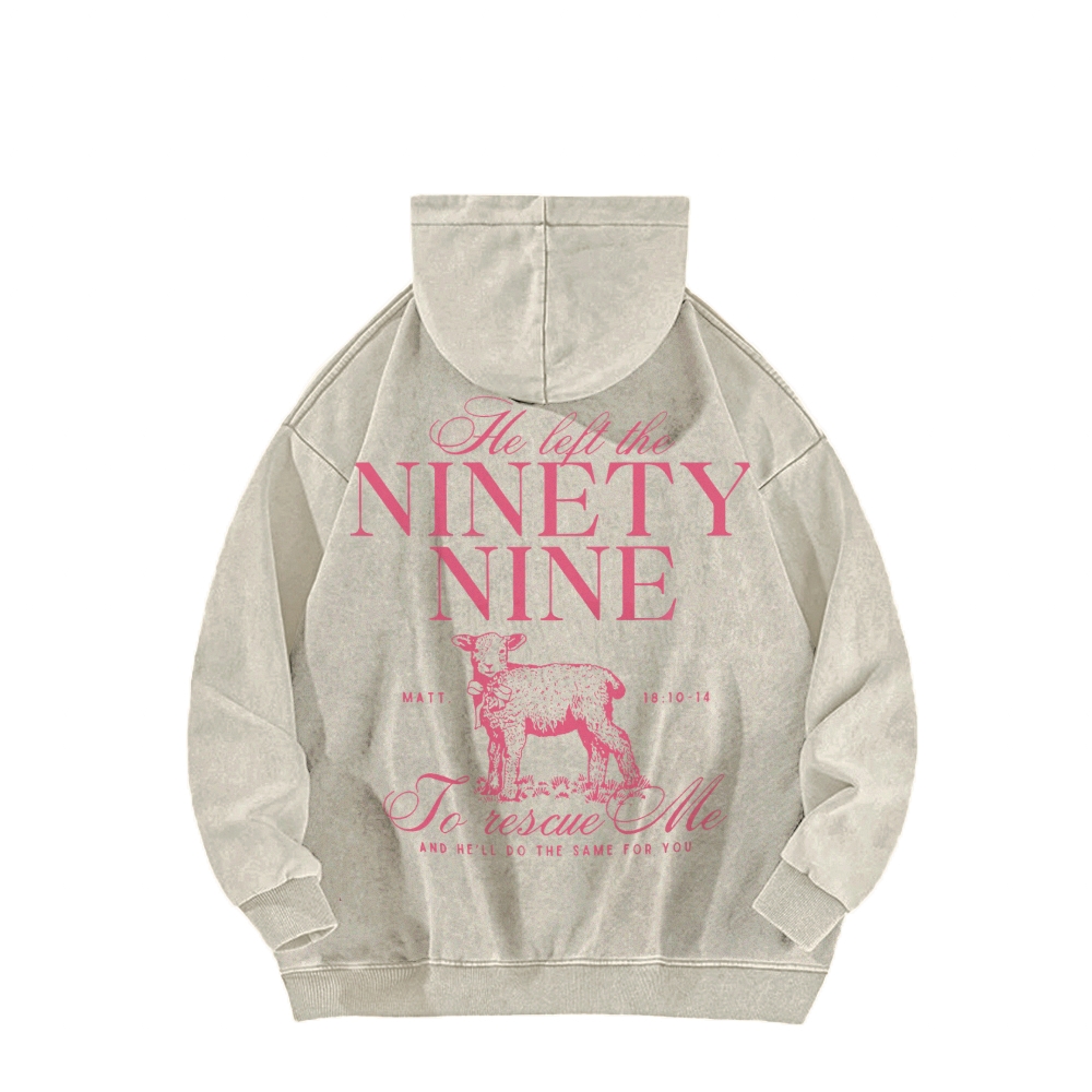 Ninety Nine Casual Washed Hoodie