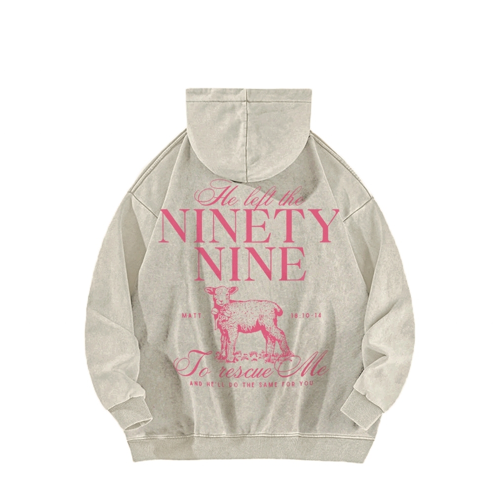 Ninety Nine Casual Washed Hoodie