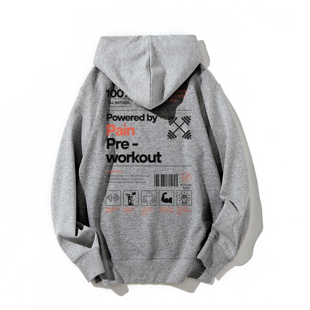 Powered By Pain Pre-Workout Casual Hoodie