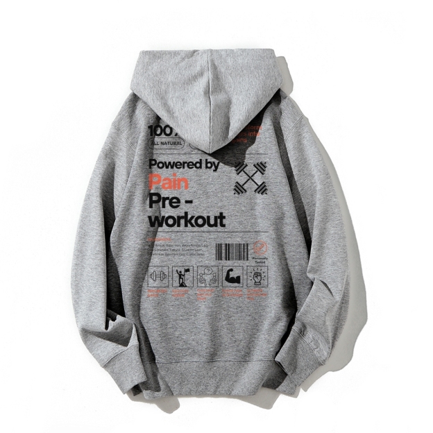 Powered By Pain Pre-Workout Casual Hoodie