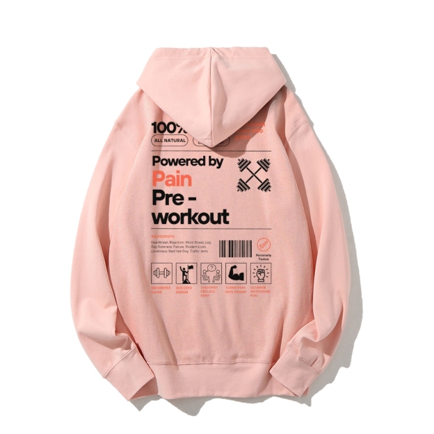 Powered By Pain Pre-Workout Casual Hoodie