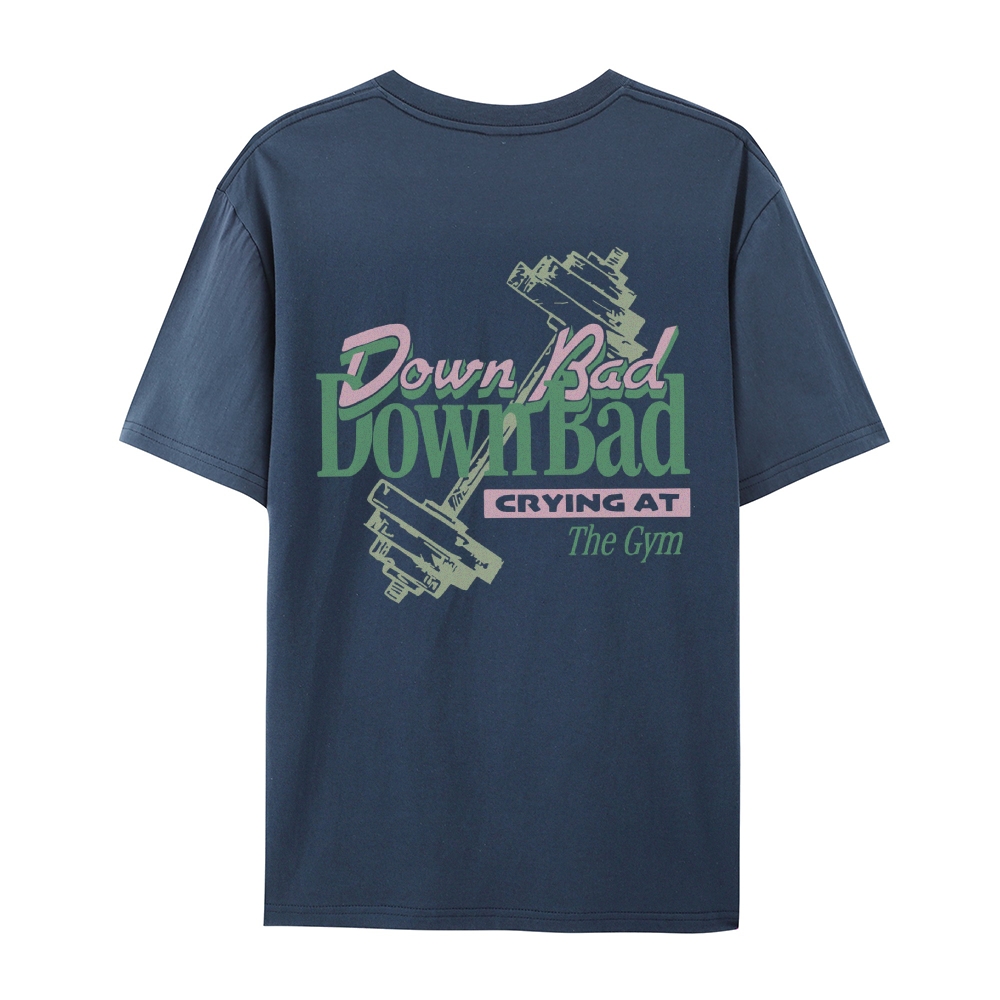 Down Bad Crying At The Gym Casual Short Sleeve T-Shirt