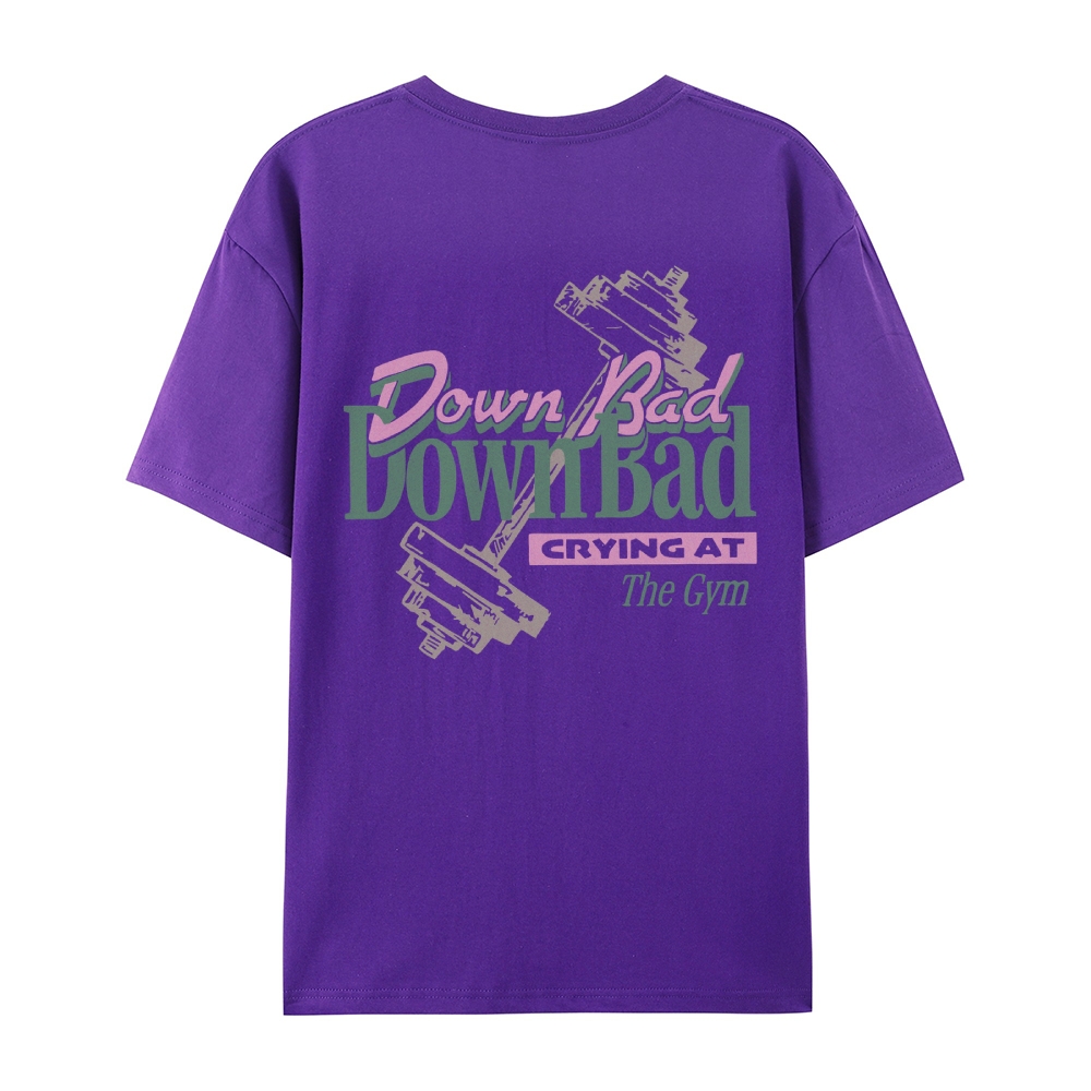 Down Bad Crying At The Gym Casual Short Sleeve T-Shirt