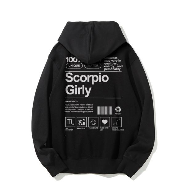 Scorpio Girly Casual Hoodie