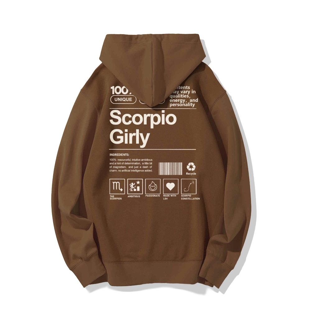 Scorpio Girly Casual Hoodie