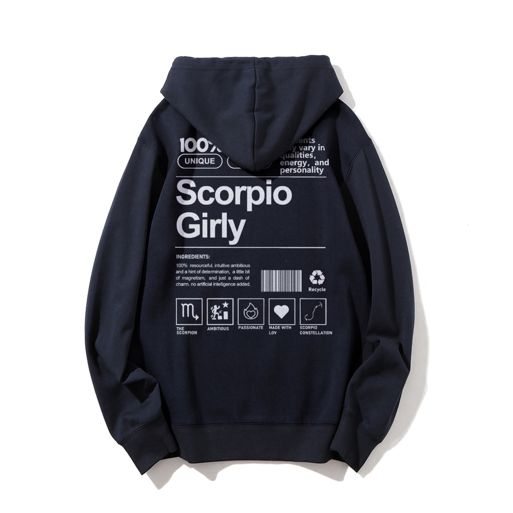 Scorpio Girly Casual Hoodie