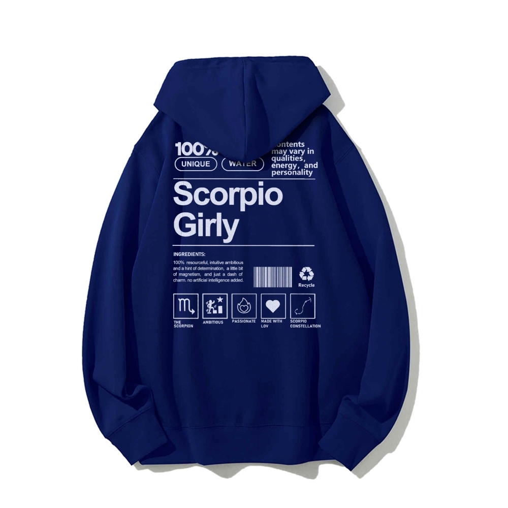 Scorpio Girly Casual Hoodie