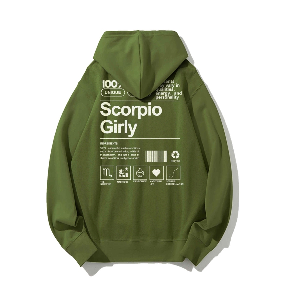 Scorpio Girly Casual Hoodie