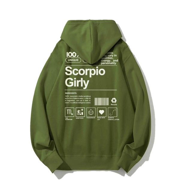 Scorpio Girly Casual Hoodie