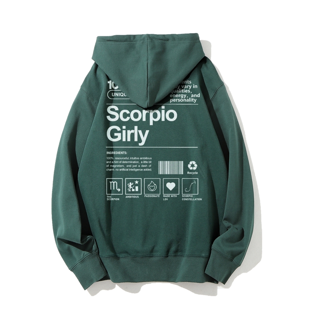 Scorpio Girly Casual Hoodie