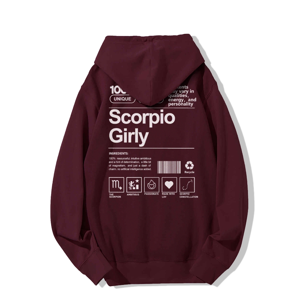 Scorpio Girly Casual Hoodie