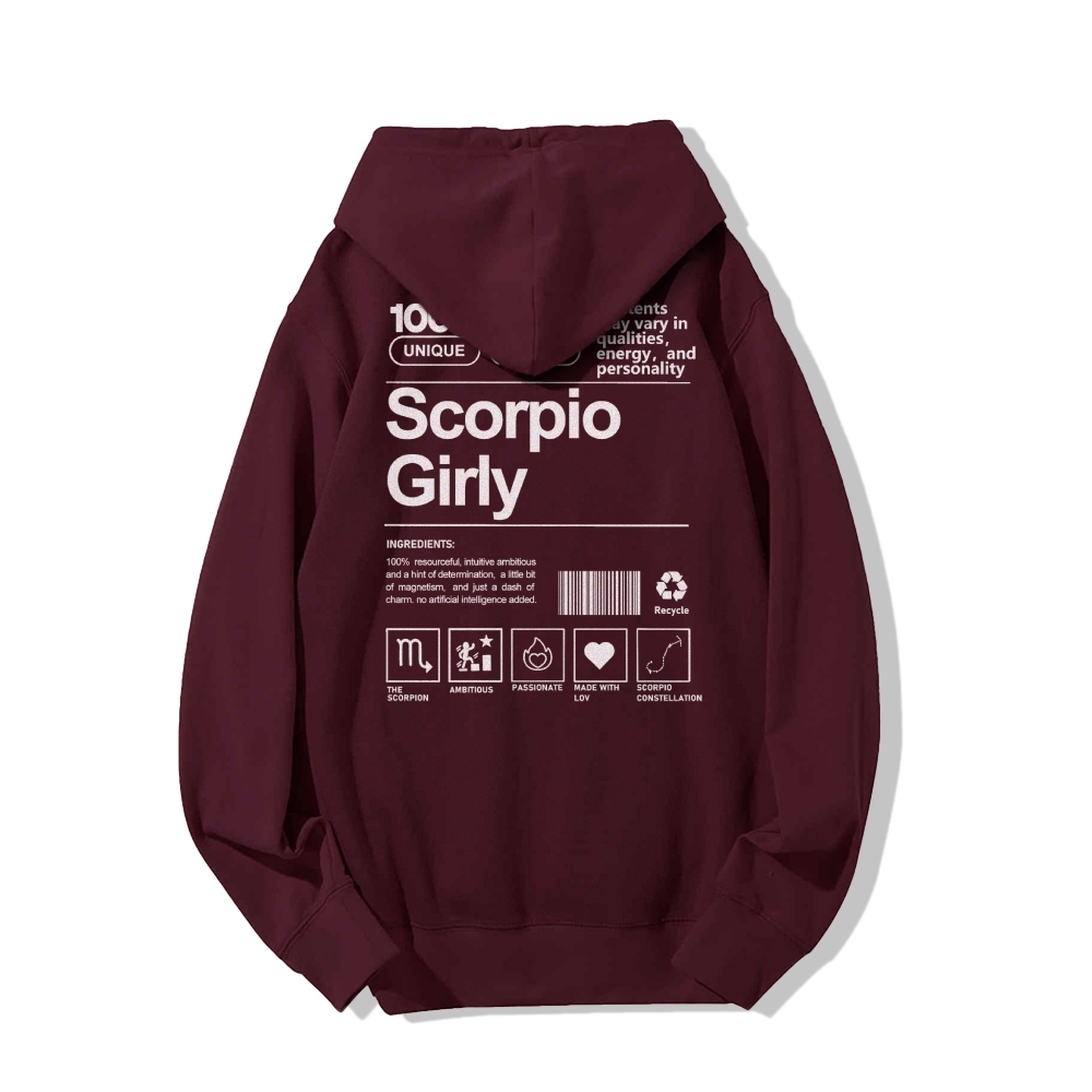 Scorpio Girly Casual Hoodie