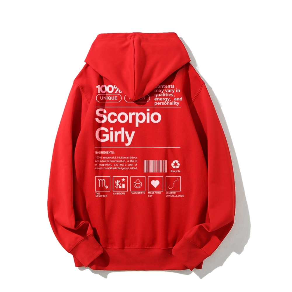 Scorpio Girly Casual Hoodie