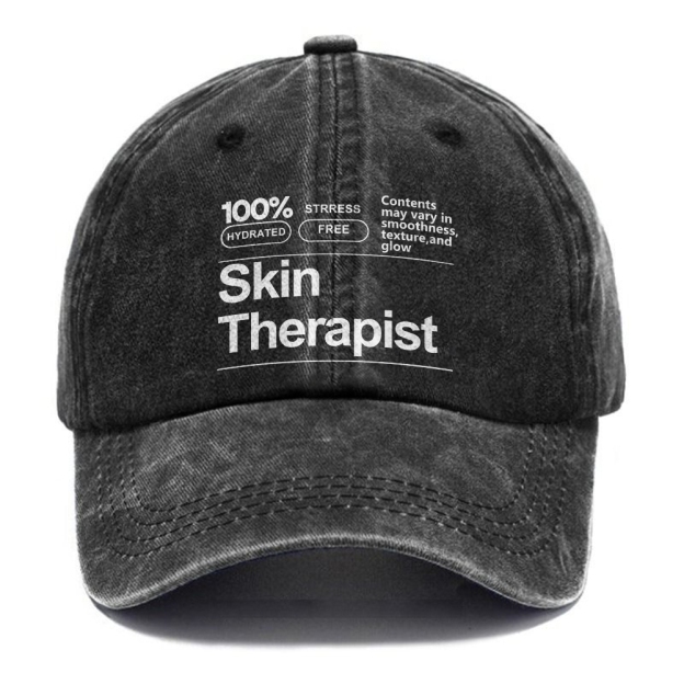 Skin Therapist Unisex Vintage Casual Washed Cap Customscool