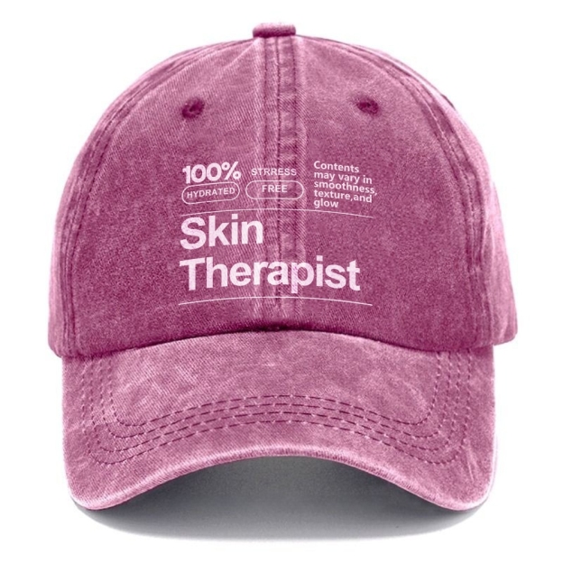 Skin Therapist Unisex Vintage Casual Washed Cap Customscool