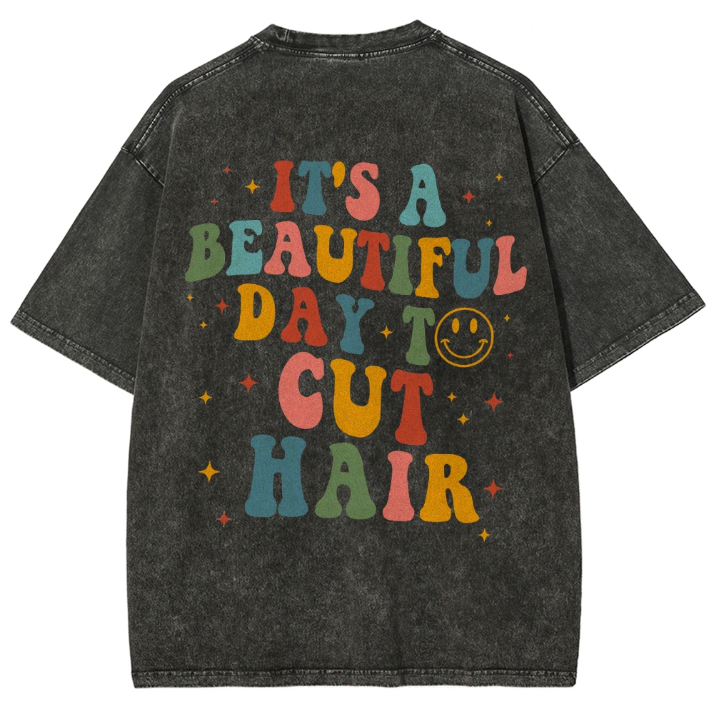 Hair Stylist Addcustom Vintage Washed T-Shirt Customscool