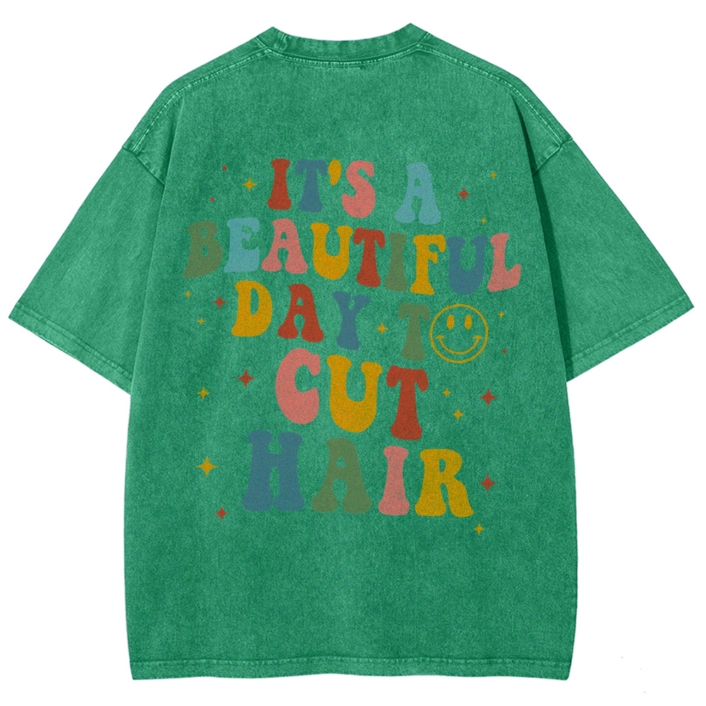 Hair Stylist Addcustom Vintage Washed T-Shirt Customscool
