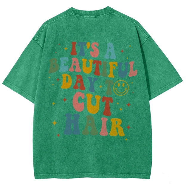 Hair Stylist Addcustom Vintage Washed T-Shirt Customscool