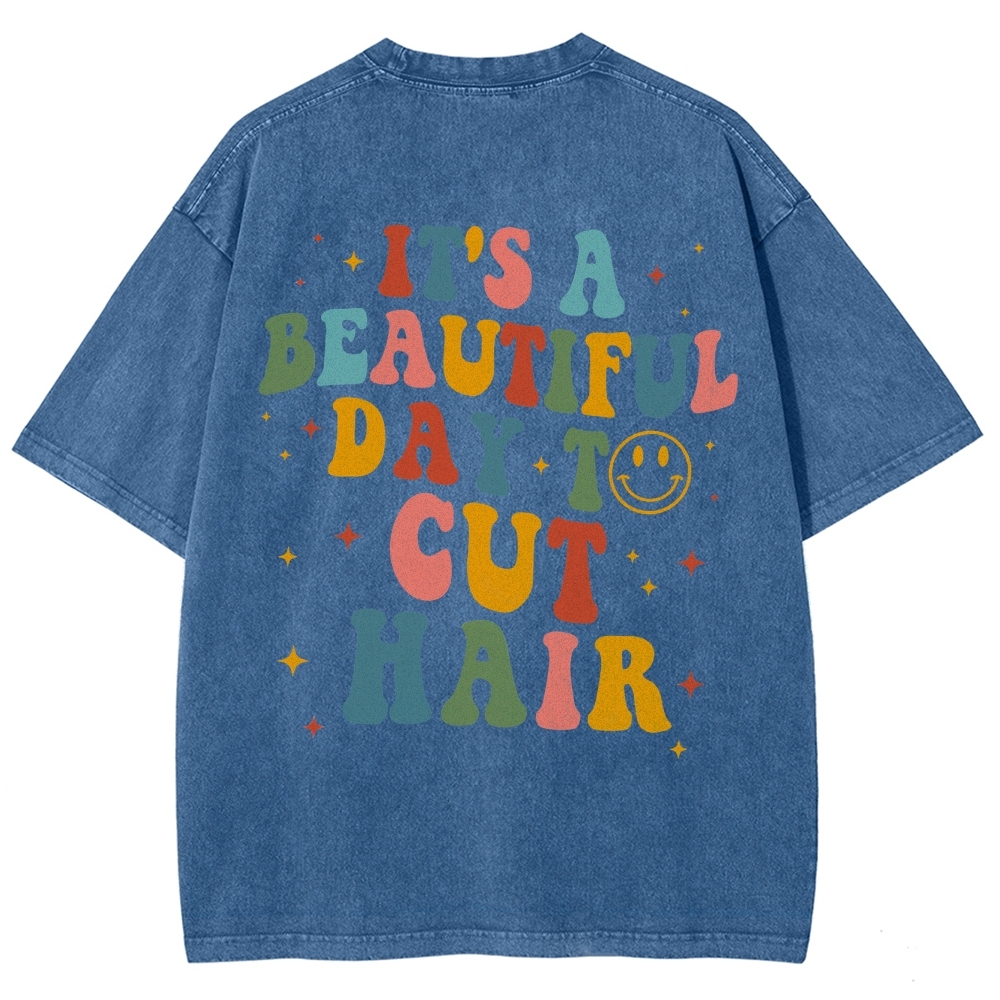 Hair Stylist Addcustom Vintage Washed T-Shirt Customscool