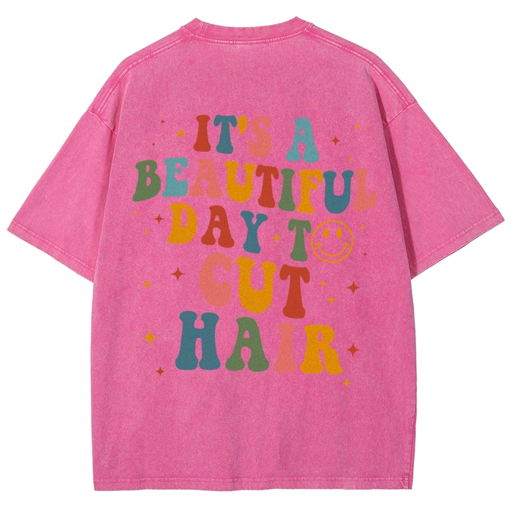 Hair Stylist Addcustom Vintage Washed T-Shirt Customscool