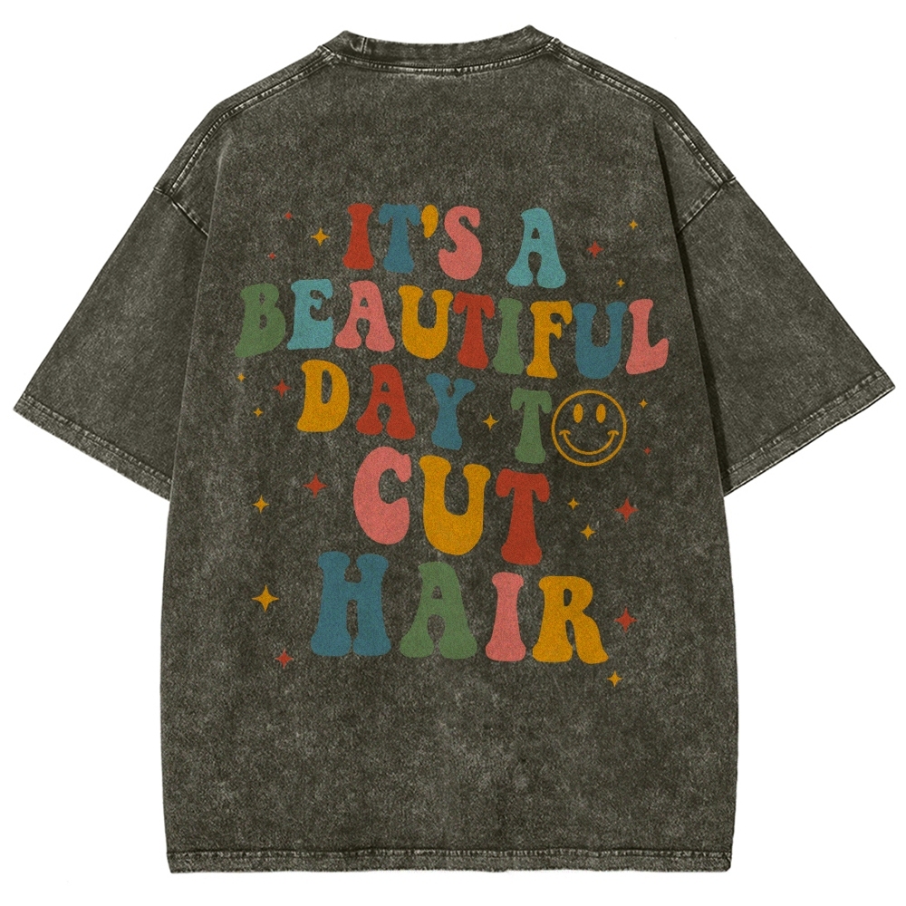 Hair Stylist Addcustom Vintage Washed T-Shirt Customscool