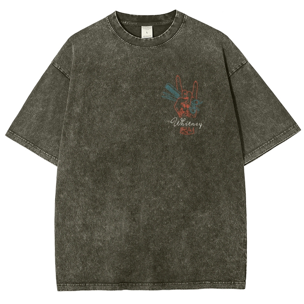 Hair Stylist Addcustom Vintage Washed T-Shirt Customscool