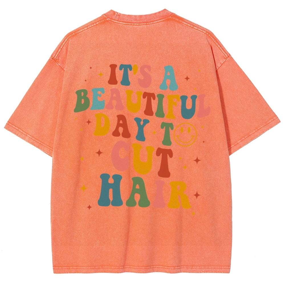 Hair Stylist Addcustom Vintage Washed T-Shirt Customscool
