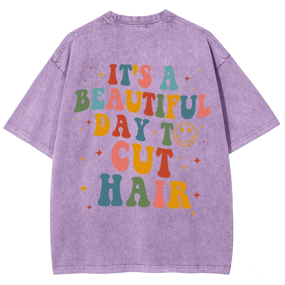 Hair Stylist Addcustom Vintage Washed T-Shirt Customscool
