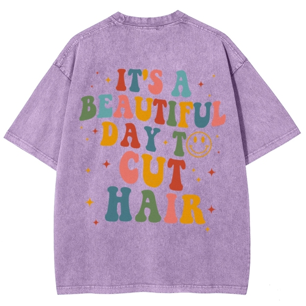 Hair Stylist Addcustom Vintage Washed T-Shirt Customscool
