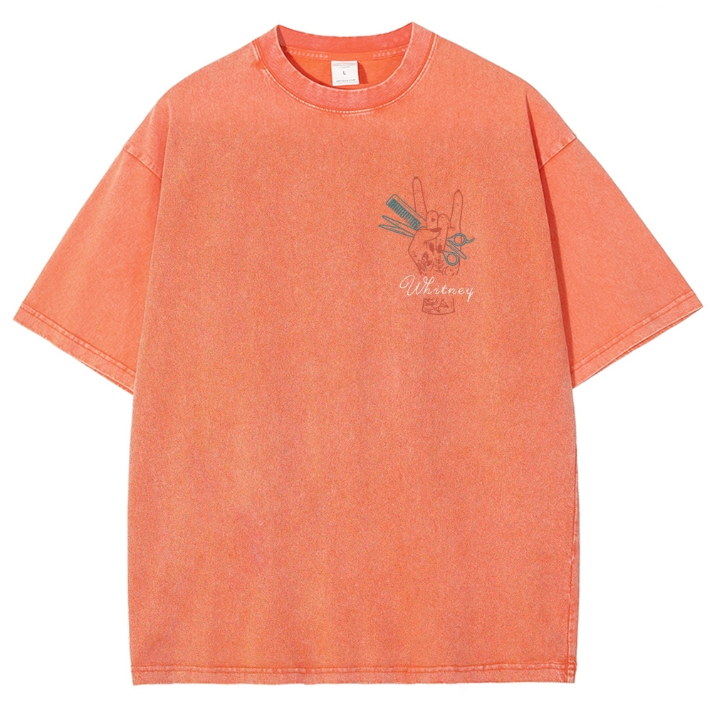 Hair Stylist Addcustom Vintage Washed T-Shirt Customscool